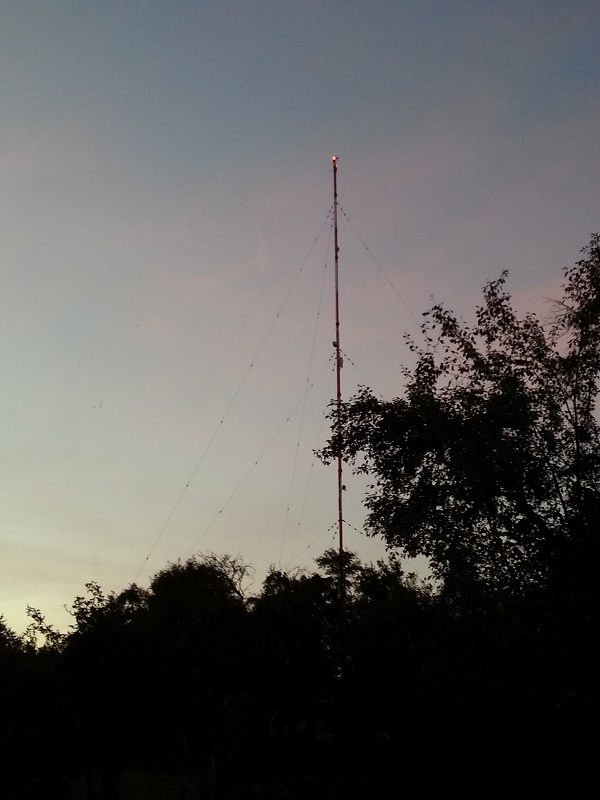 Looking up the mast